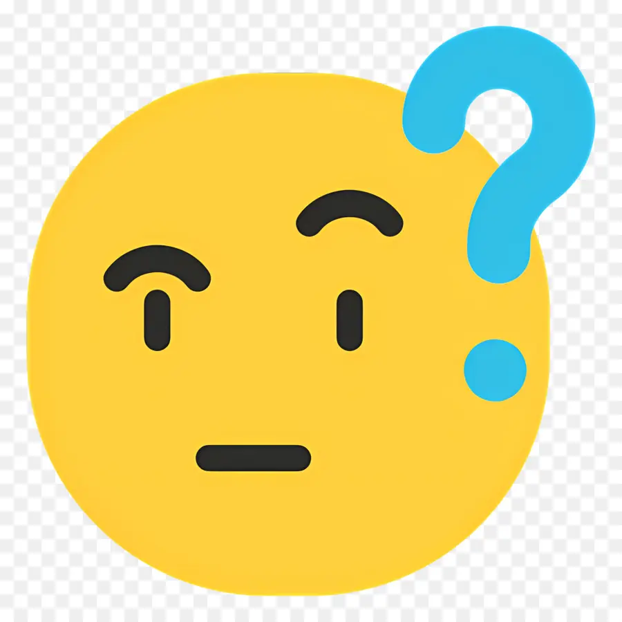 Emoji Pensando，Emoji Confuso PNG