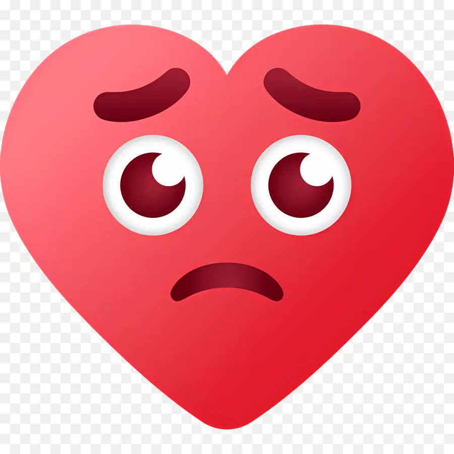 Emoji De Coração，Coração Triste PNG