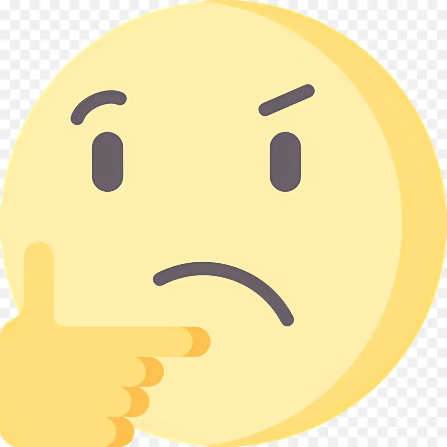 Emoji Pensando，Ponderar PNG