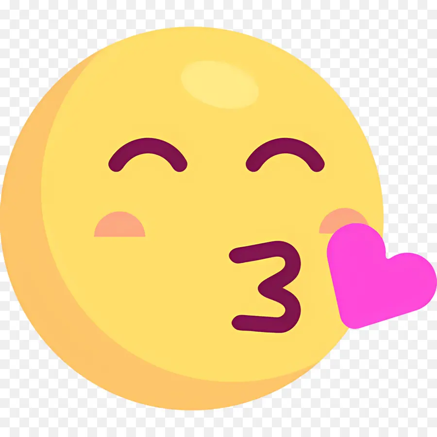 Beijo Emoji，Beijando Emoji PNG