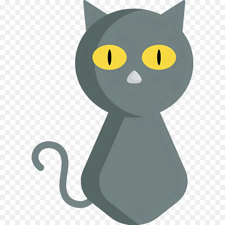 Gato Do Dia Das Bruxas，Gato Cinzento PNG