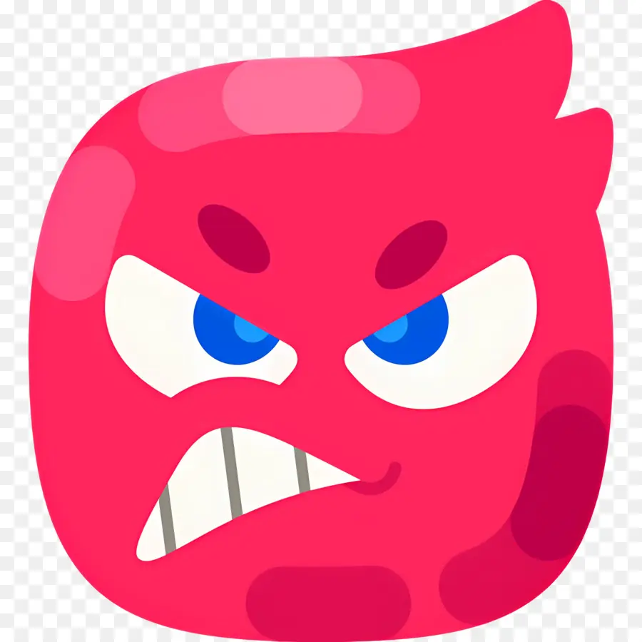 Emoji Irritado，Cara Irritada PNG