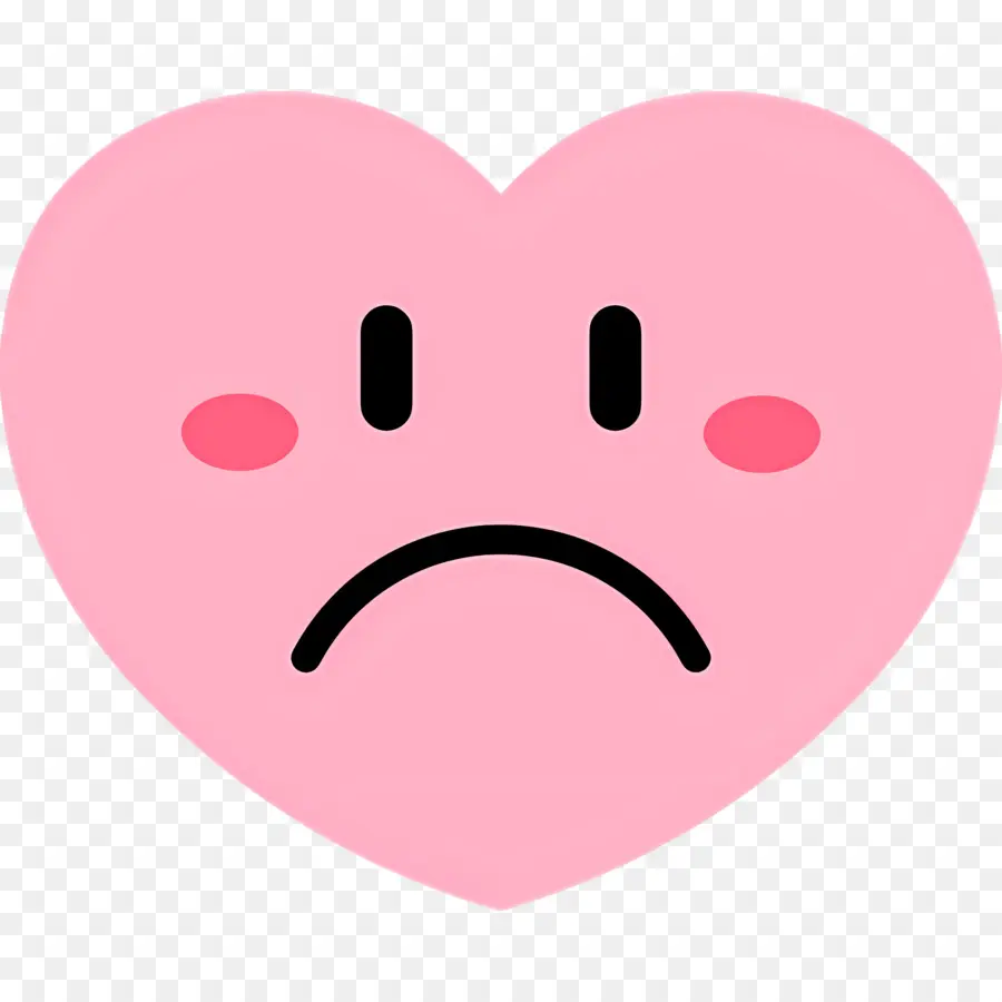 Emoji De Coração，Coração Triste PNG