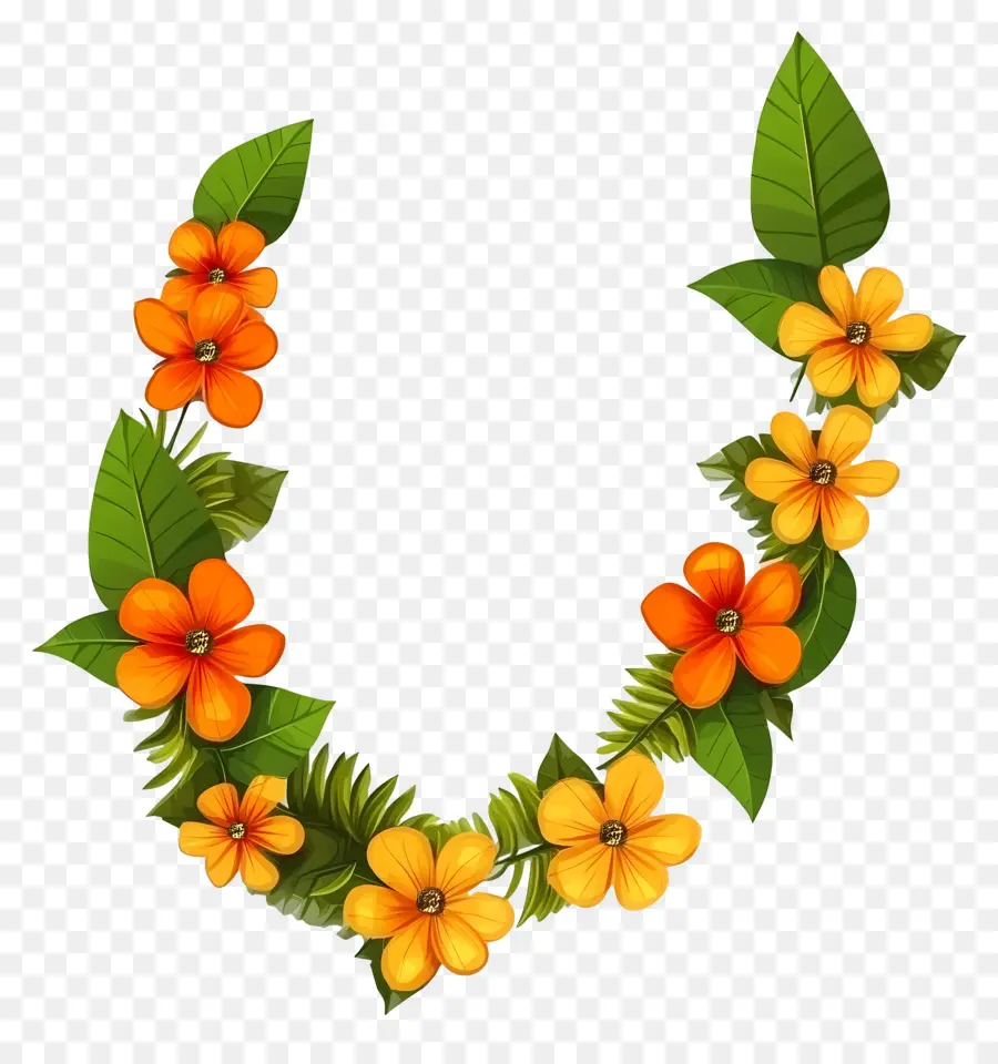 Guirlanda Ugadi，Guirlanda De Flores PNG