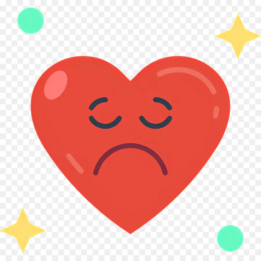 Emoji De Coração，Coração Triste PNG