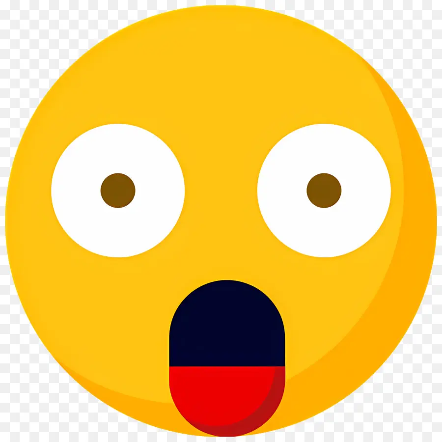 Emoji Chocado，Emoji Surpreso PNG