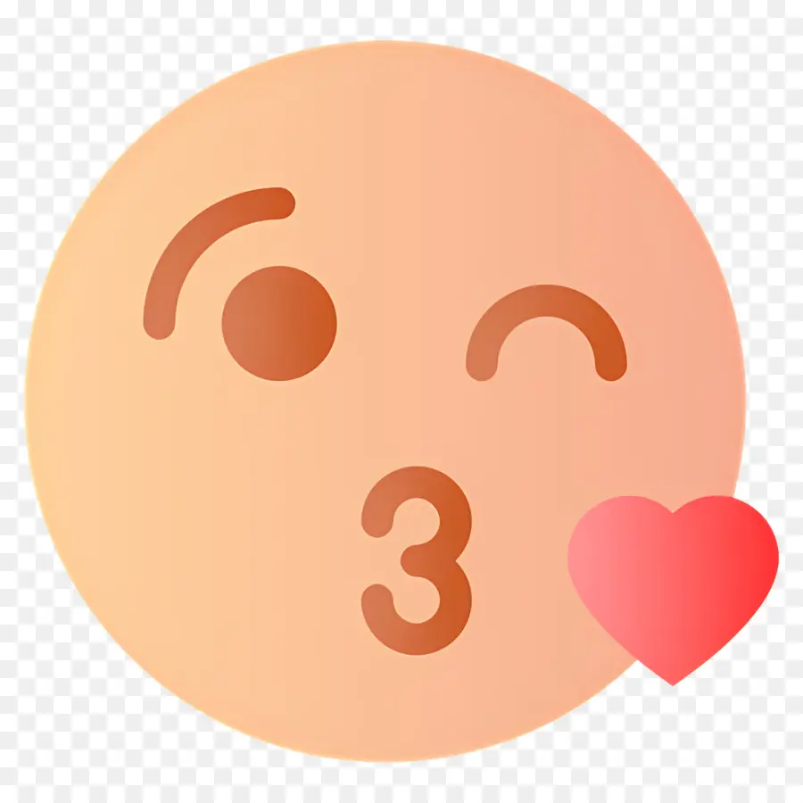 Beijo Emoji，Beijando Emoji PNG