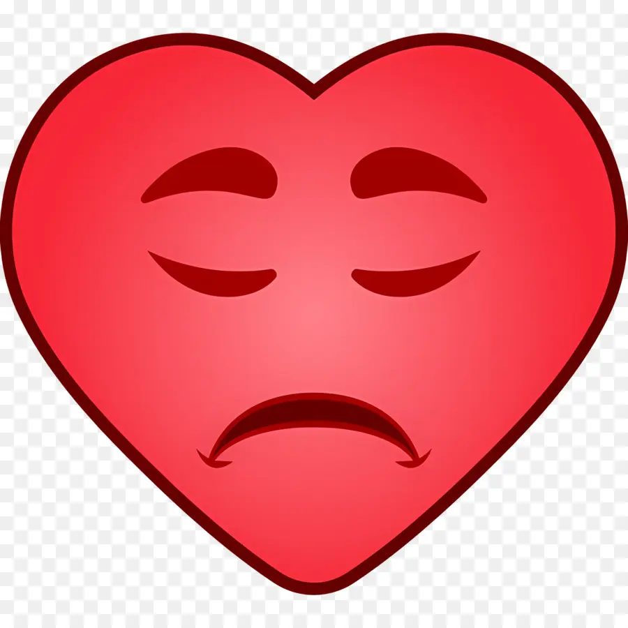 Emoji De Coração，Coração Triste PNG