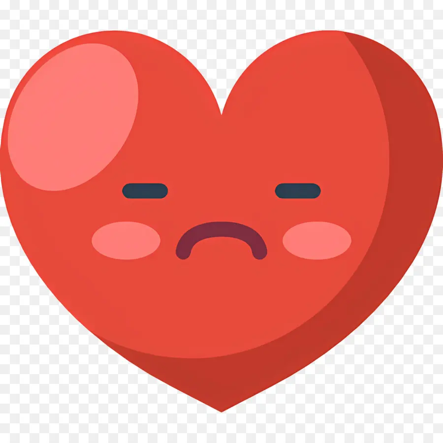 Emoji De Coração，Coração Triste PNG