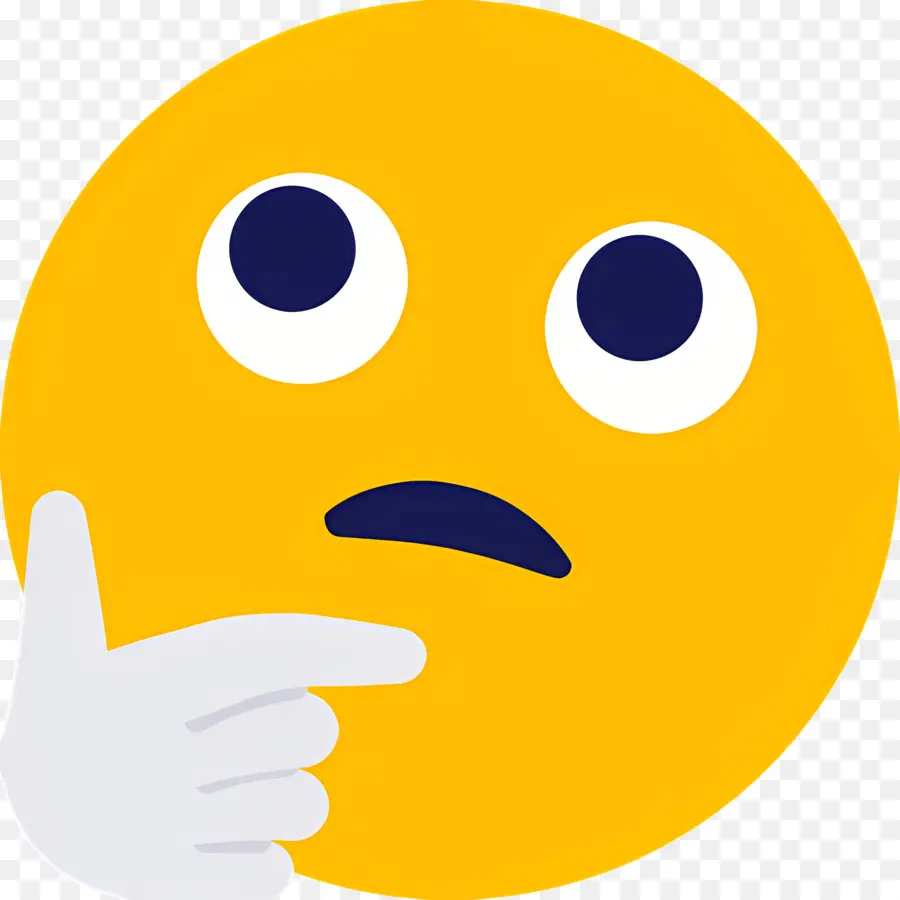 Emoji Pensando，Face PNG