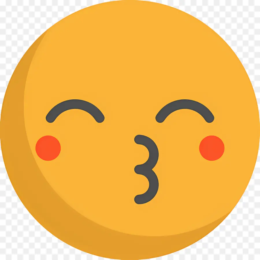 Beijo Emoji，Emoji Fofo PNG