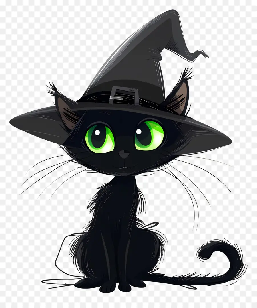 Gato De Halloween，Gato Preto PNG