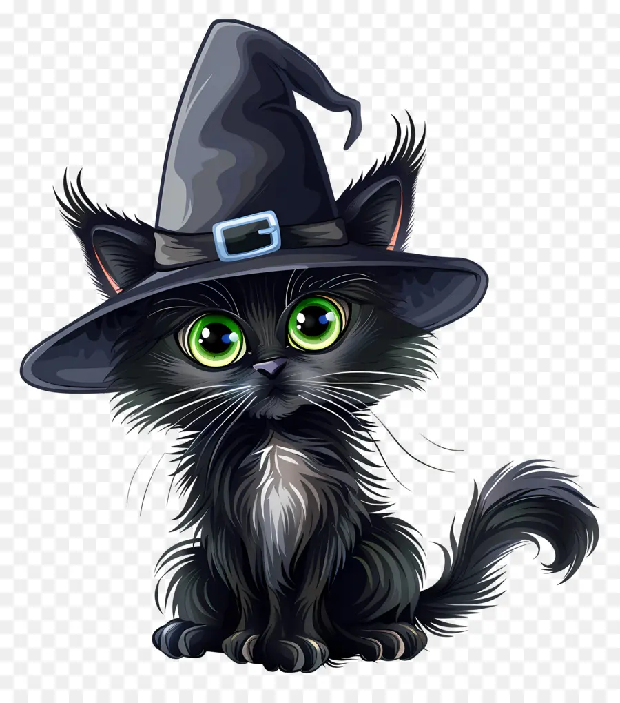 Gato De Halloween，Gato Preto PNG