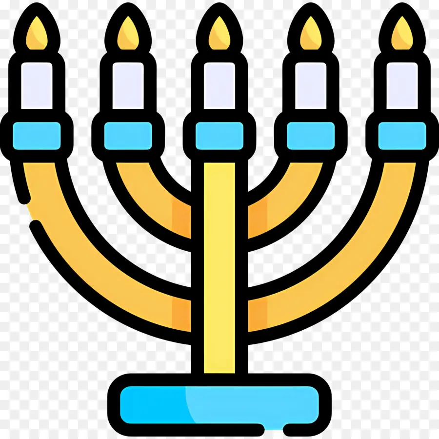 Menorá De Hanukkah，Menorá PNG