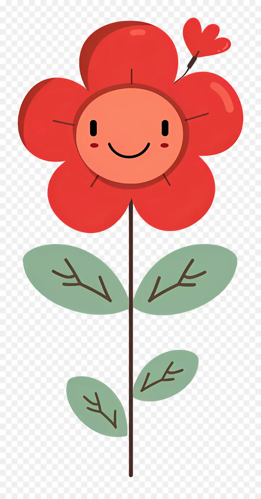 Emoji De Flor，Flor Vermelha PNG