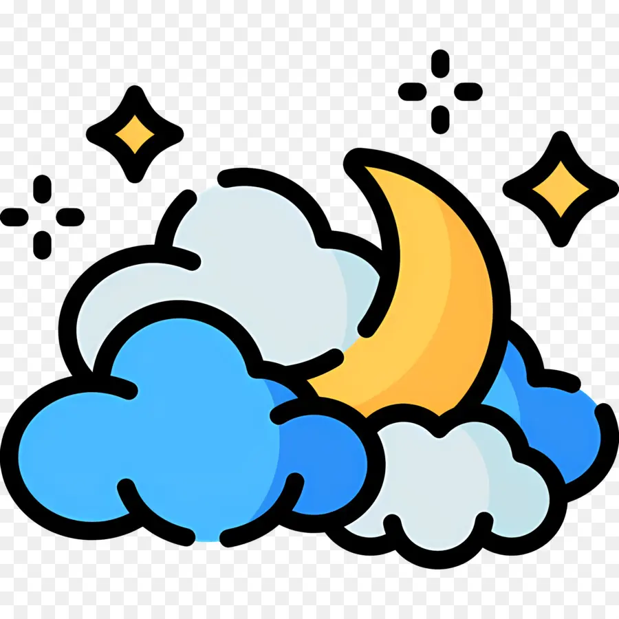 Nuvens Da Lua，Lua E Nuvens PNG