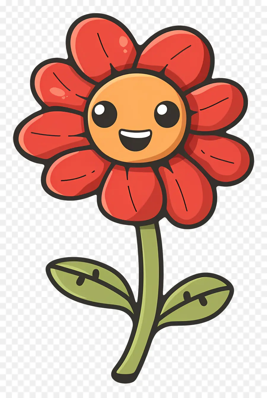 Emoji De Flor，Flor Vermelha PNG