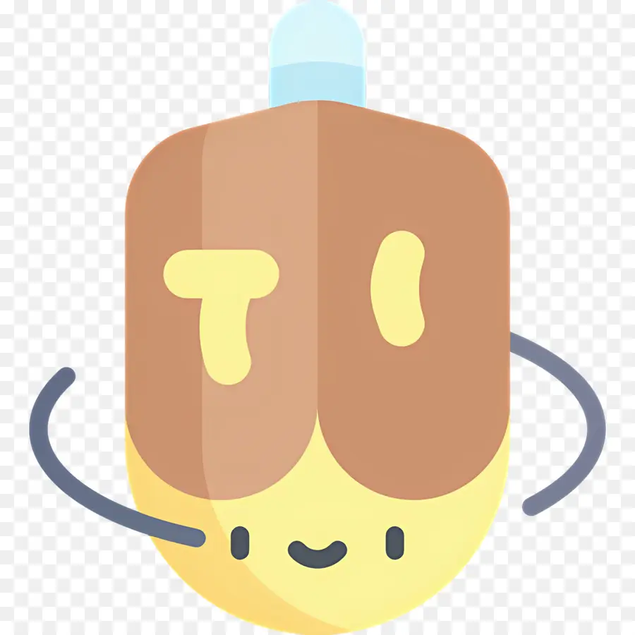 Hanukkah Dreidel，Picolé Fofo PNG