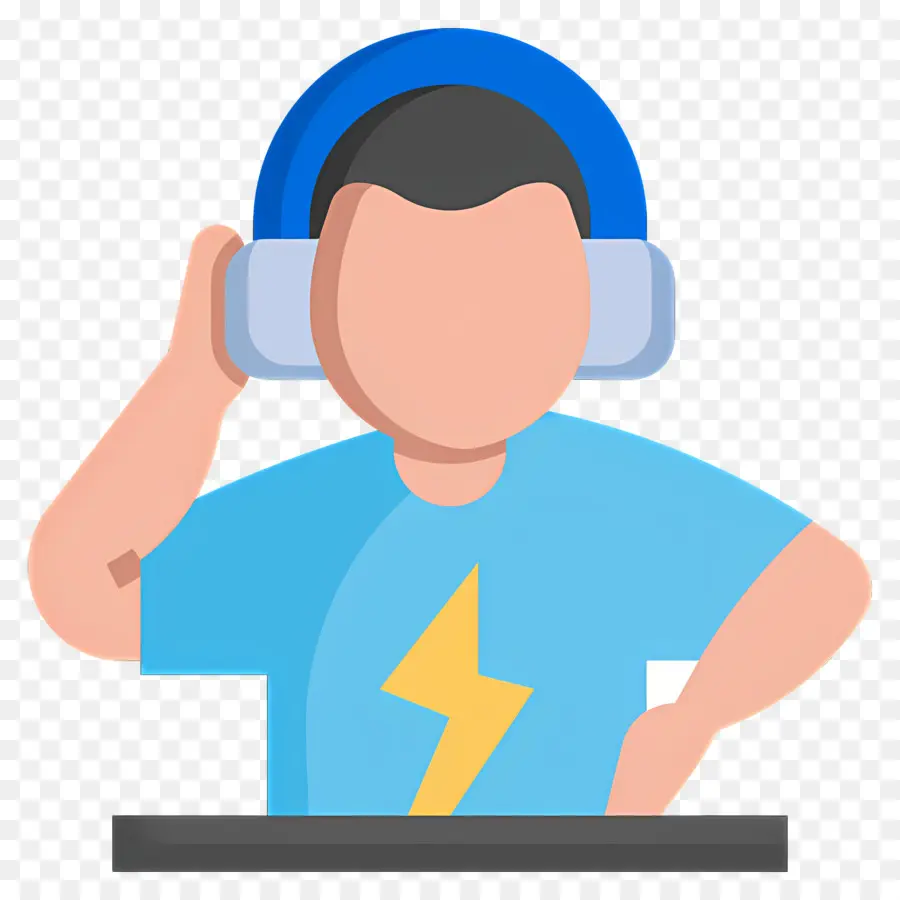 Dj De Música，Dj Com Fones De Ouvido PNG