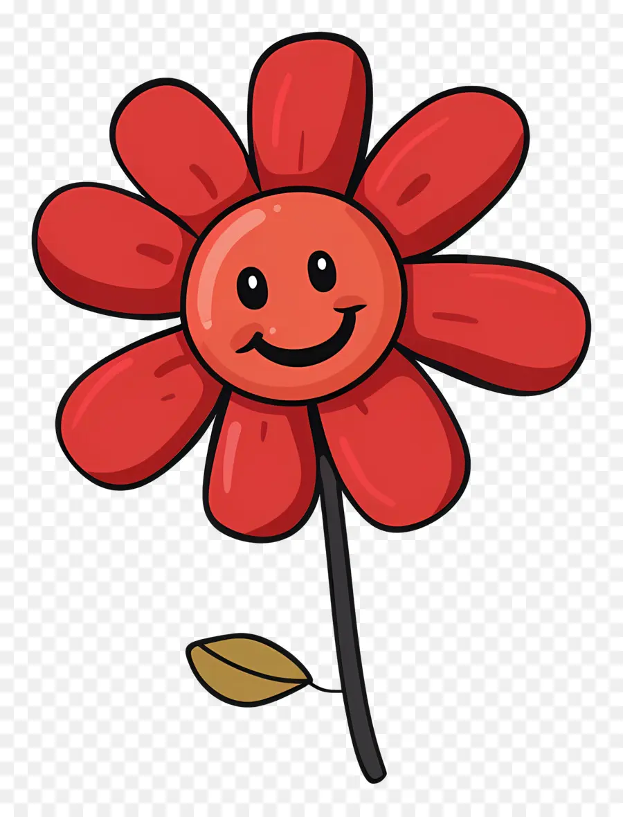 Emoji De Flor，Flor Vermelha PNG