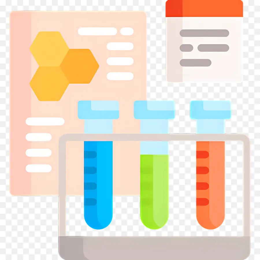 Laboratório De Ciências，Tubos De Ensaio E Documento PNG