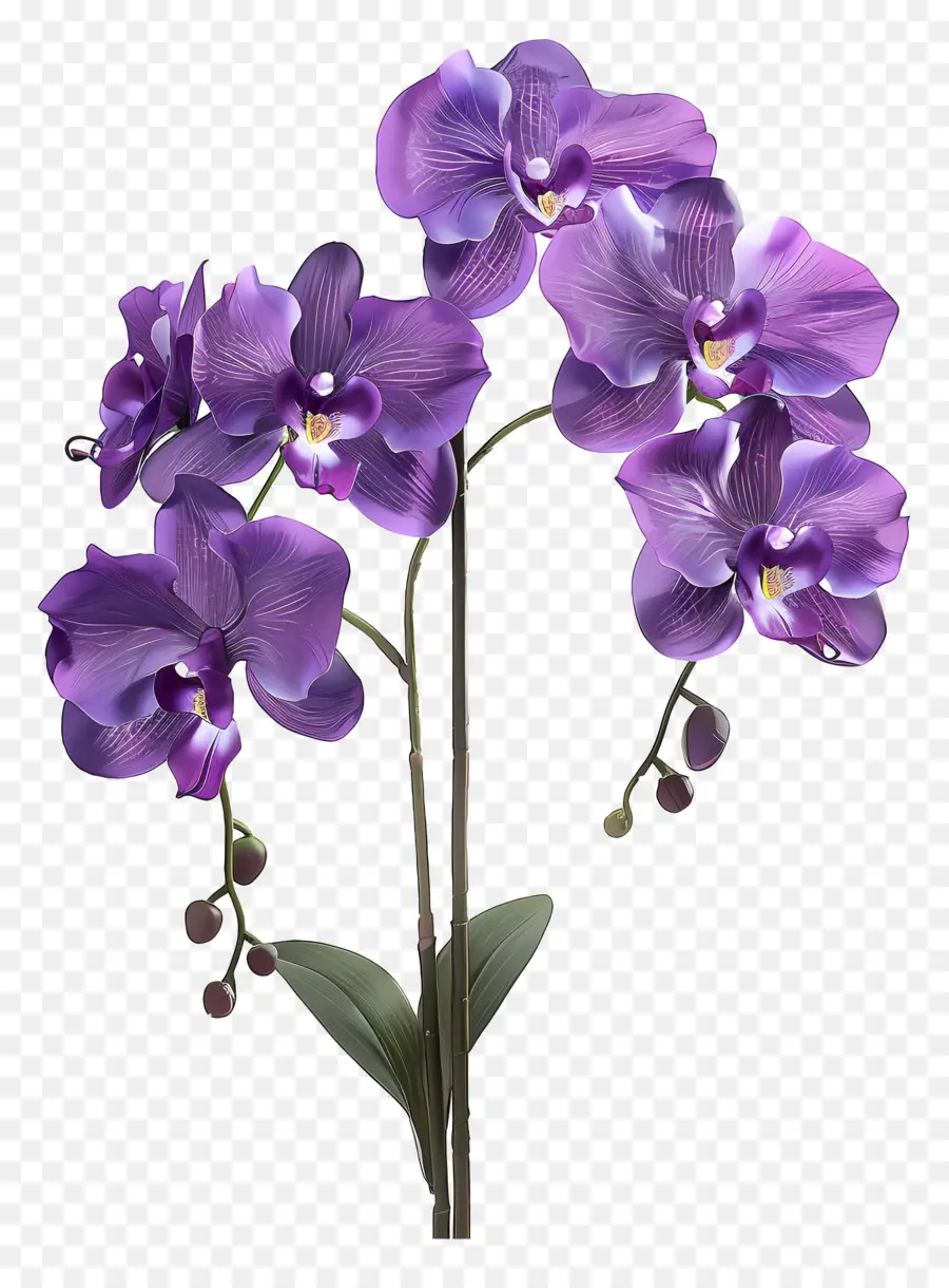 Flor De Orquídea，Orquídea Roxa PNG