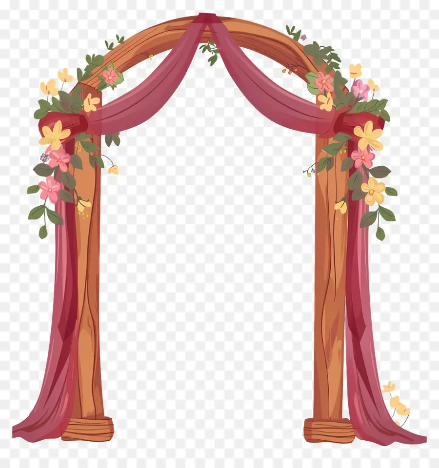 Arco De Casamento，Flores PNG