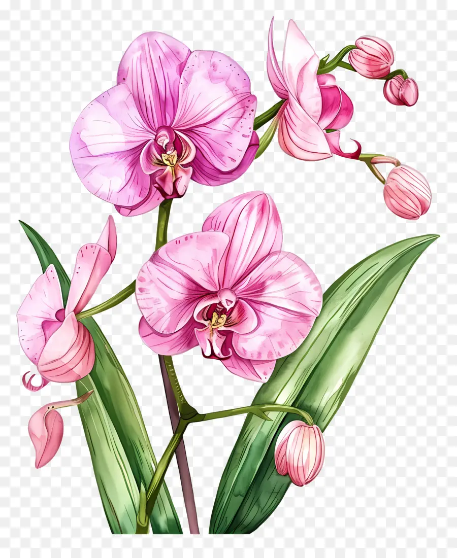 Flor De Orquídea，Orquídeas Rosa PNG