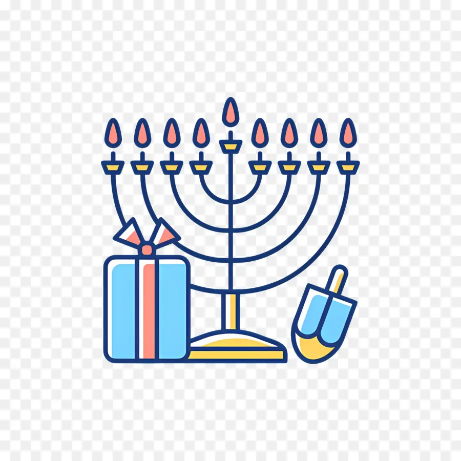 Menorá De Hanukkah，Menorá PNG