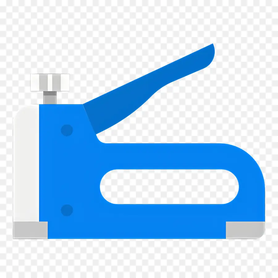 Grampeador，Pistola De Grampo Azul PNG