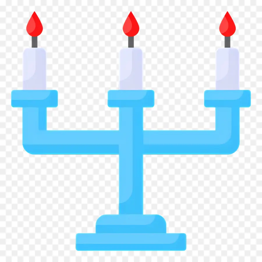 Menorá De Hanukkah，Candelabro PNG