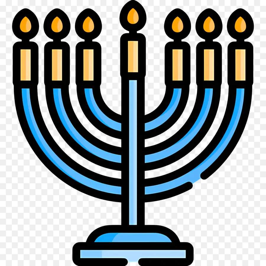 Menorá De Hanukkah，Menorá PNG