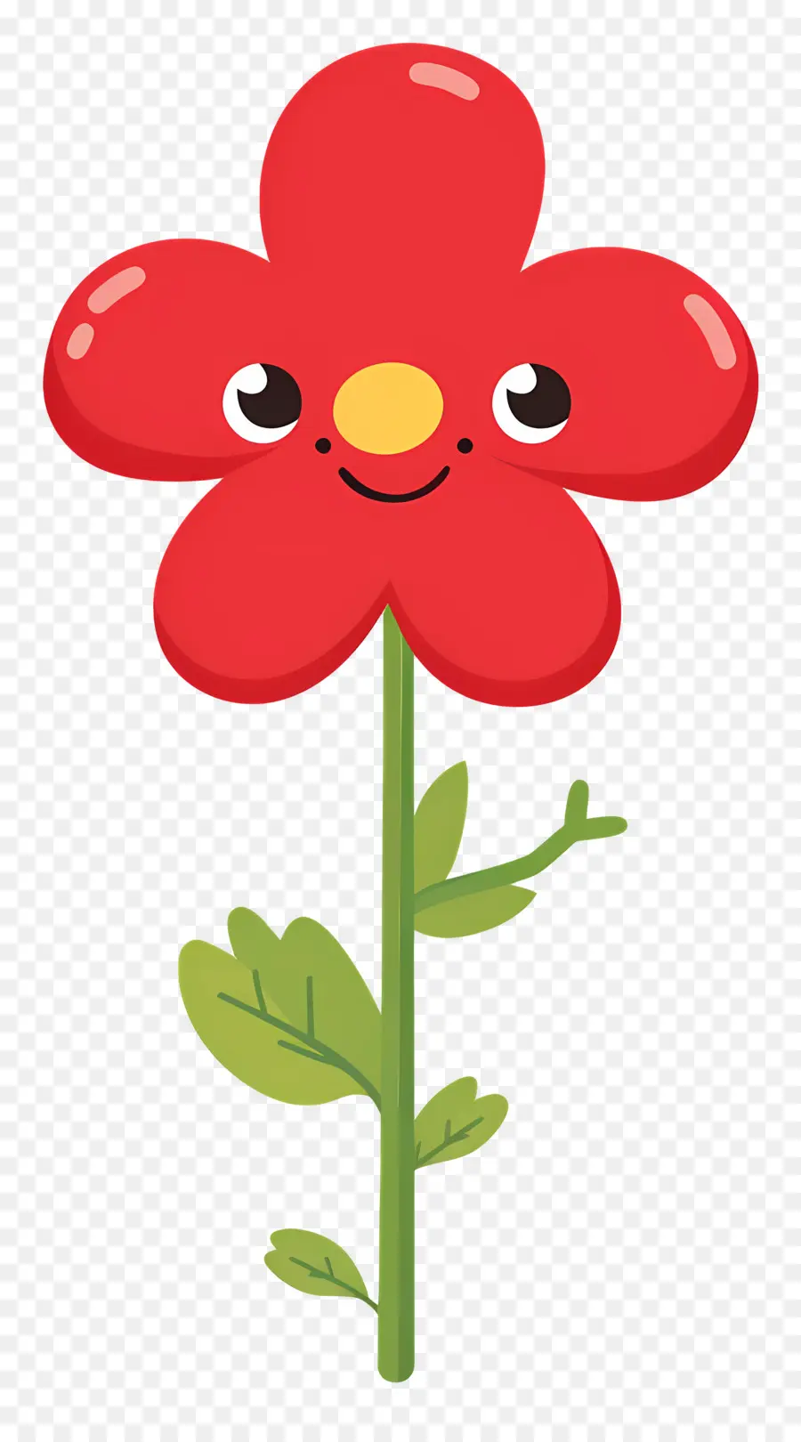 Emoji De Flor，Flor Vermelha PNG