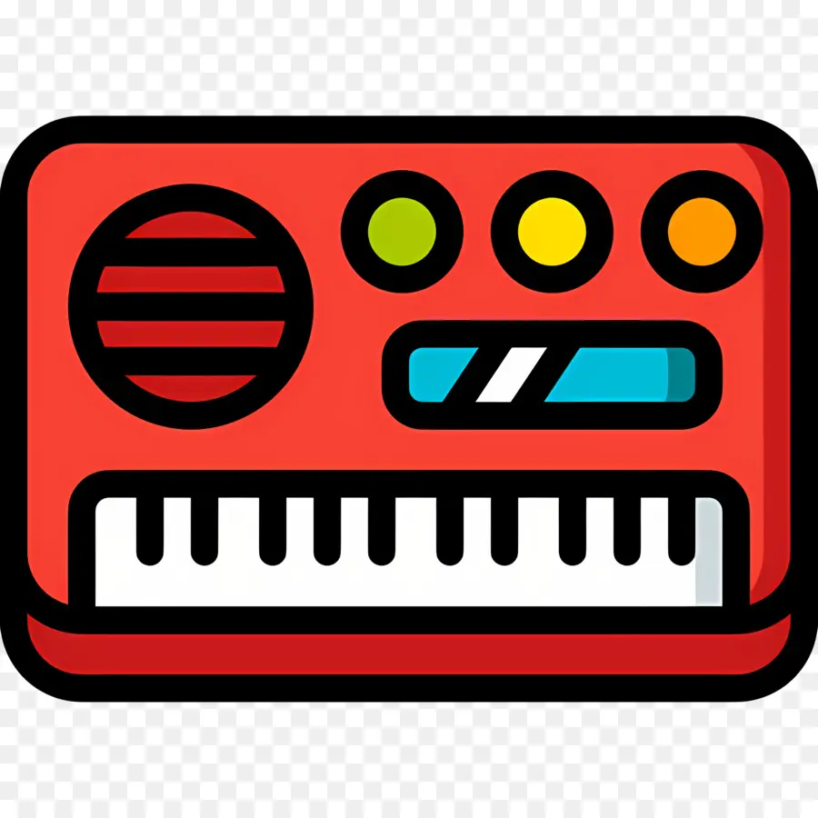 Teclado Musical，Teclado Vermelho PNG