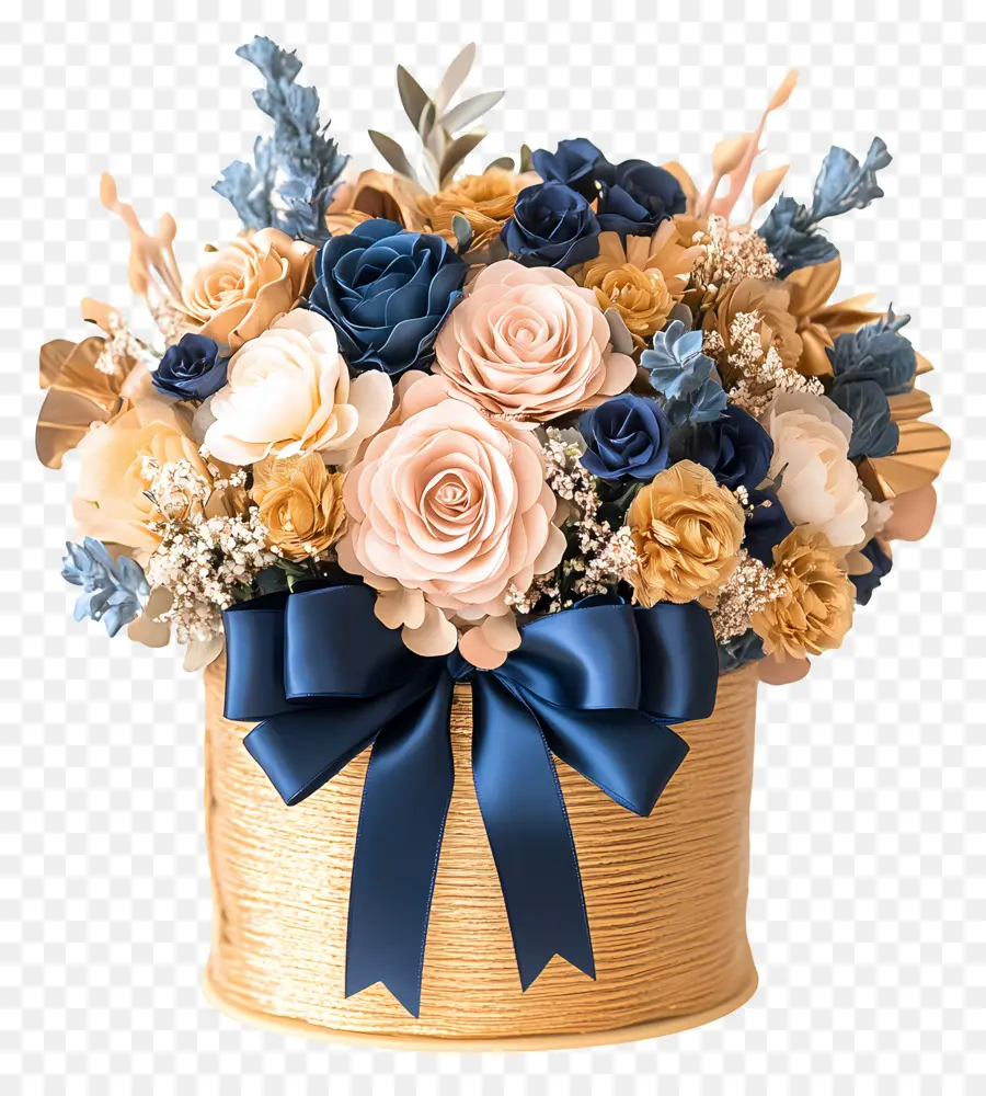 Cesta De Flores De Aniversário，Cesta De Flores PNG