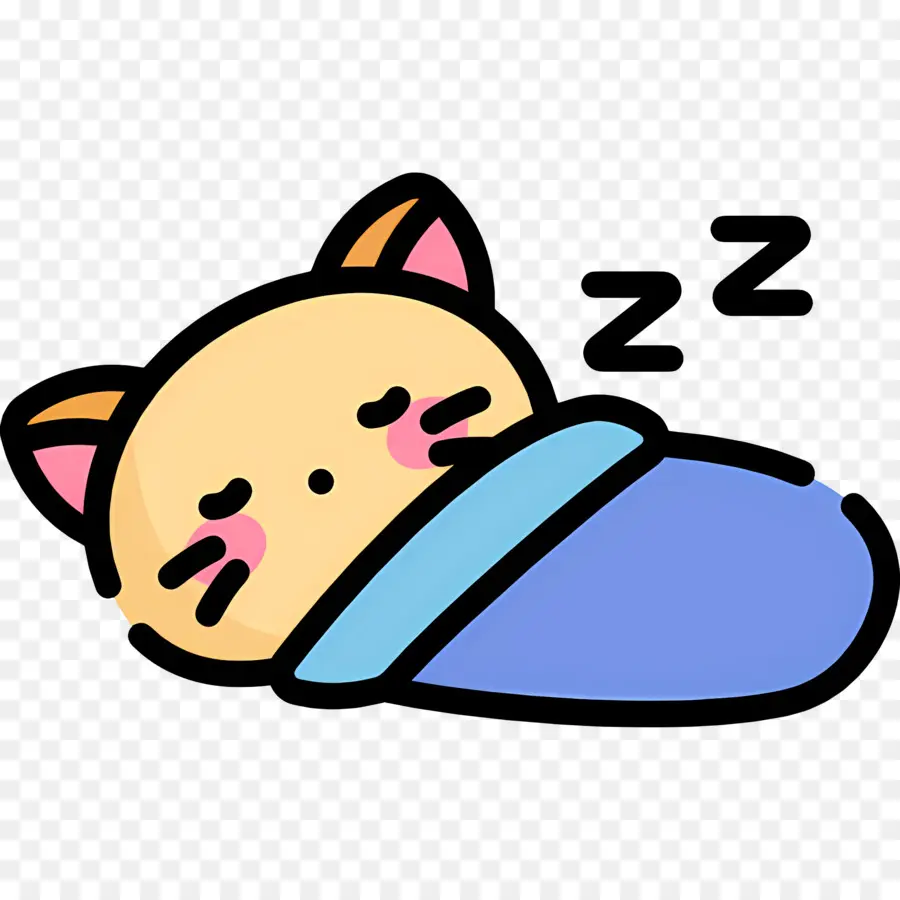 Gato Dormindo，Cobertor PNG