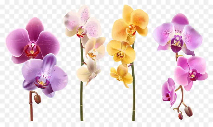 Flor De Orquídea，Flores De Orquídea PNG