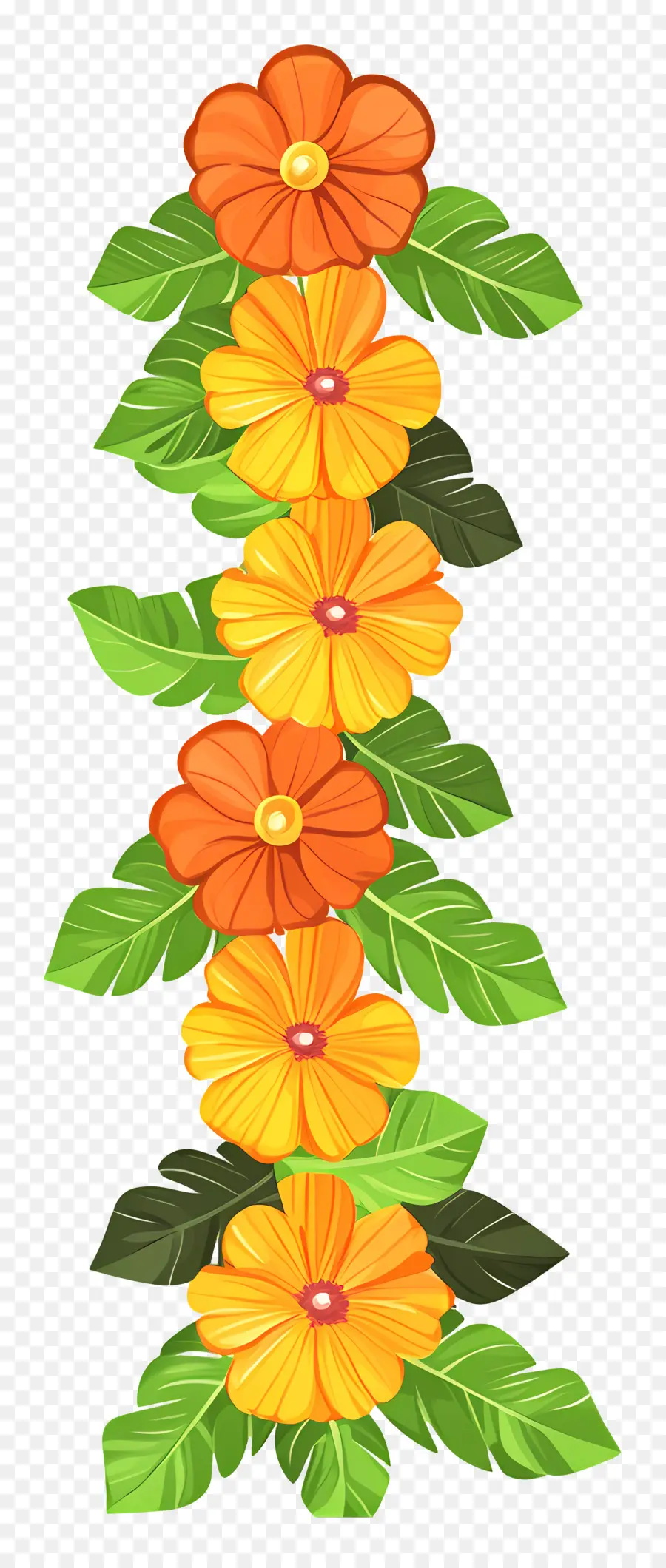 Guirlanda Ugadi，Guirlanda De Flores PNG