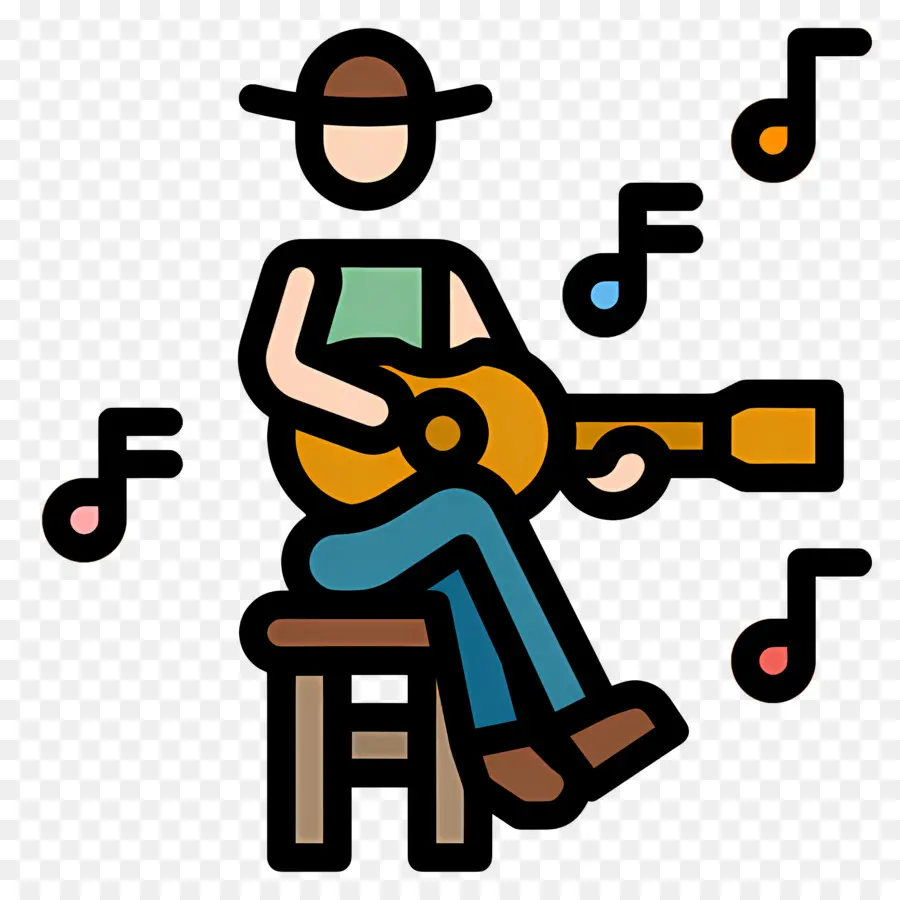 Música Sertaneja，Guitarrista PNG