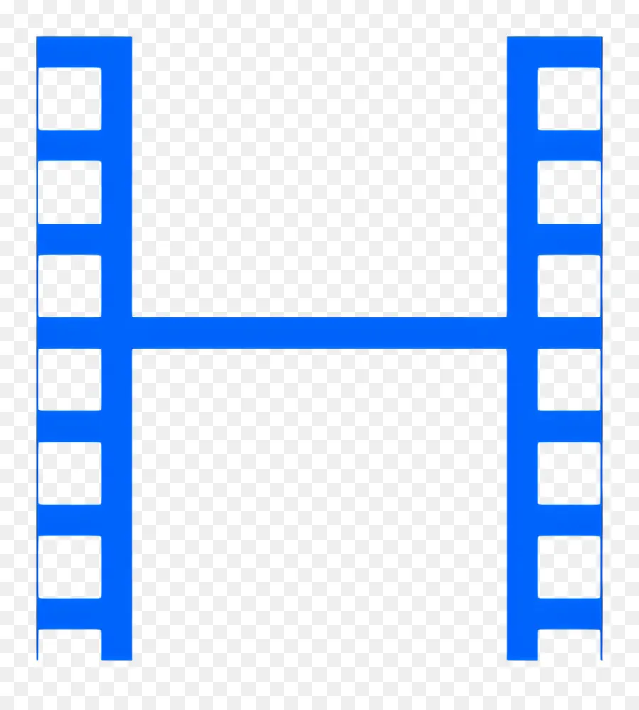 Tira De Filme，Azul PNG