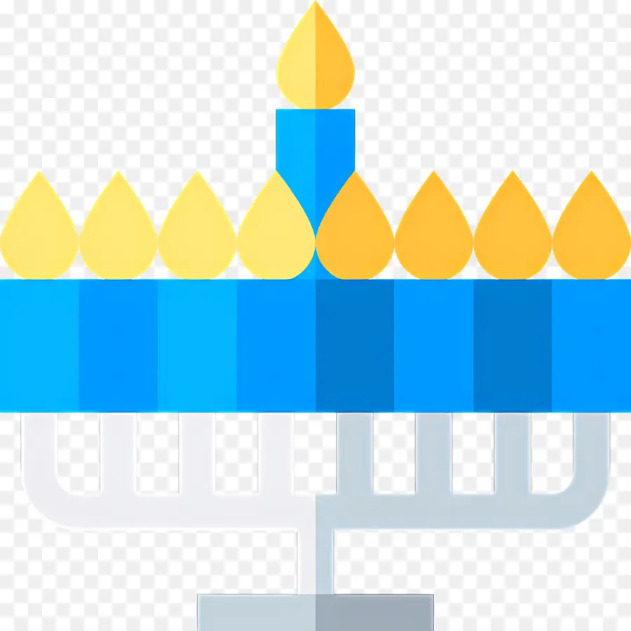 Menorá De Hanukkah，Velas PNG