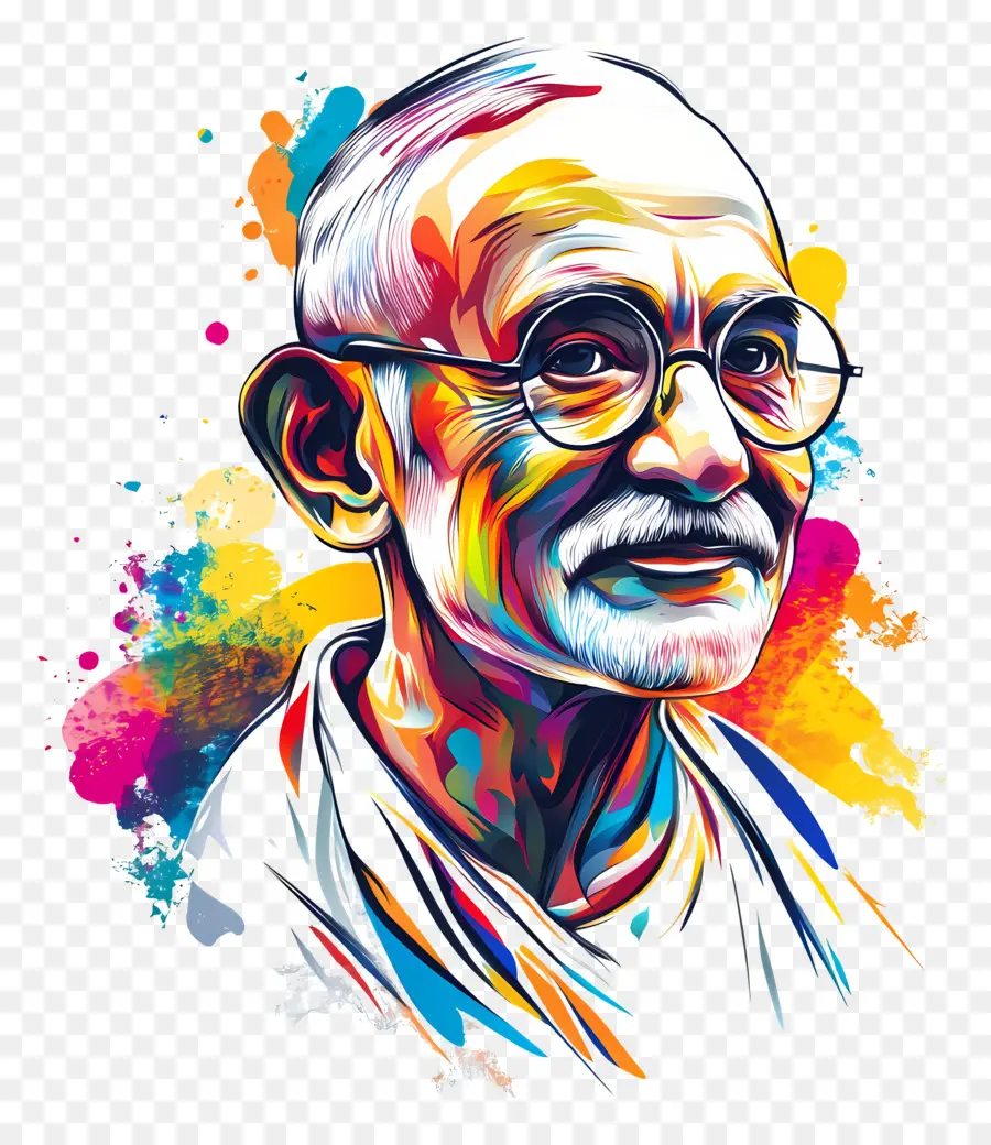 Gandhi，Homem Idoso PNG