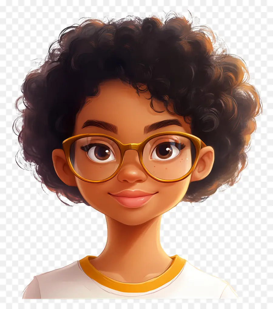 Aluna，Garota De Cabelos Cacheados PNG