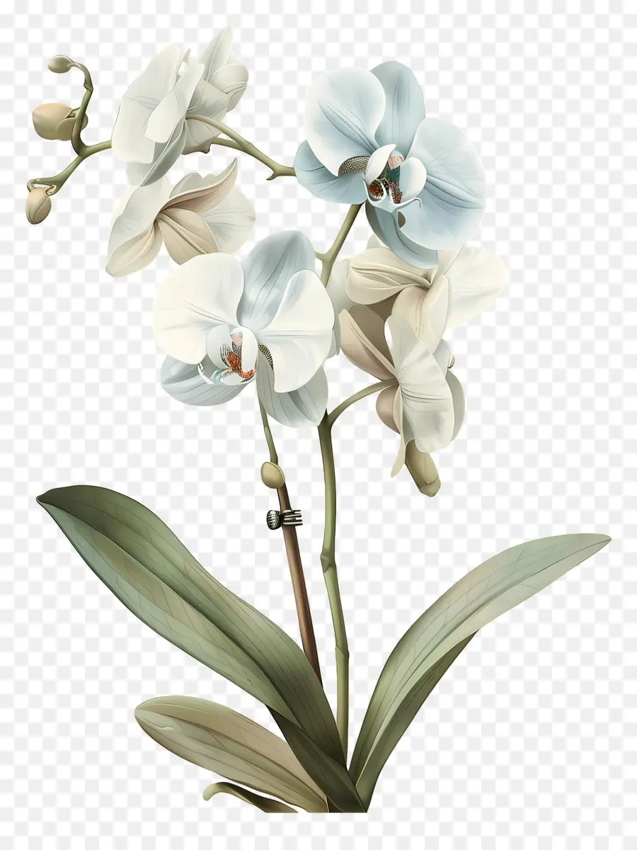 Flor Pequena，Orquídea Branca PNG