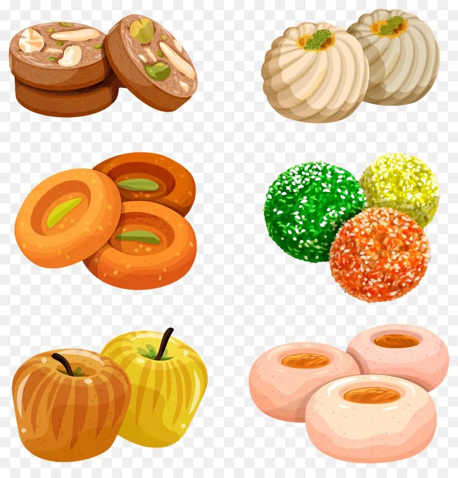 Doces Indianos，Doces Sortidos PNG