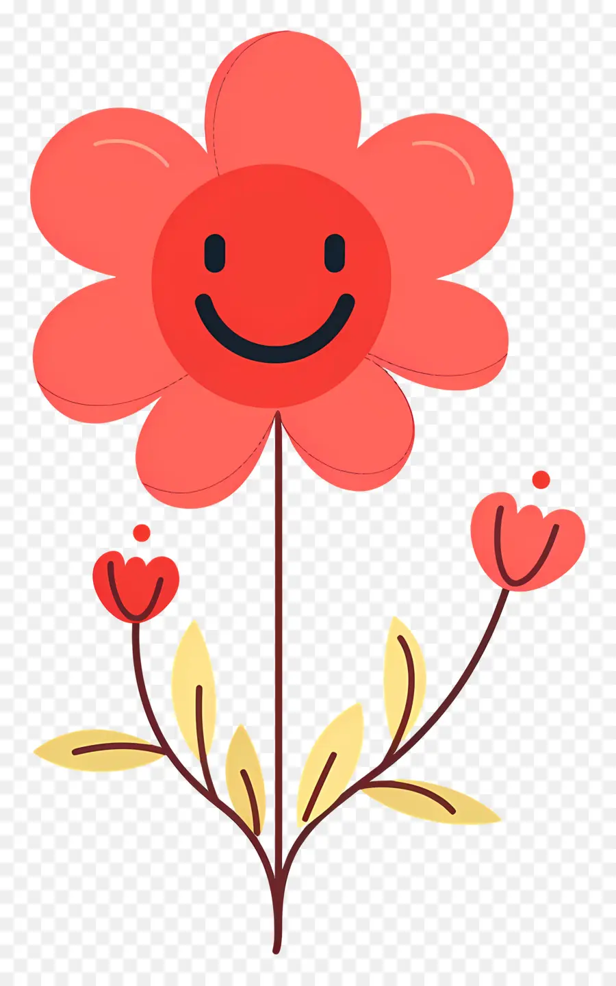 Emoji De Flor，Flor Vermelha PNG