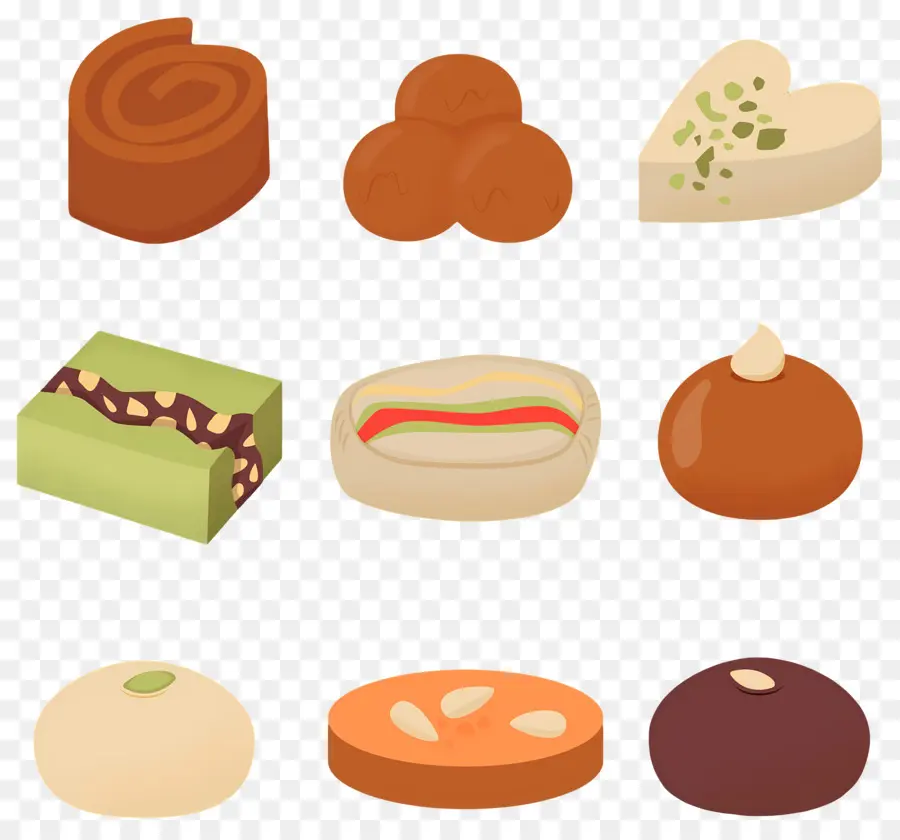 Doces Indianos，Doces Sortidos PNG