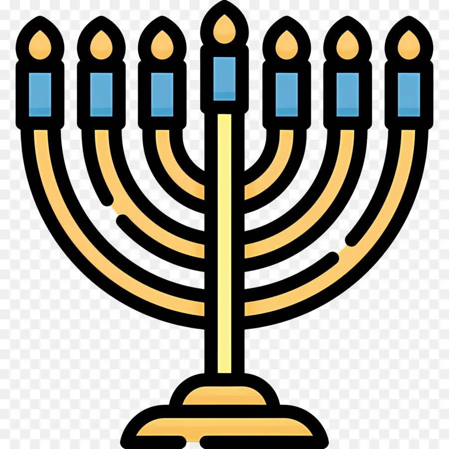 Menorá De Hanukkah，Menorá PNG