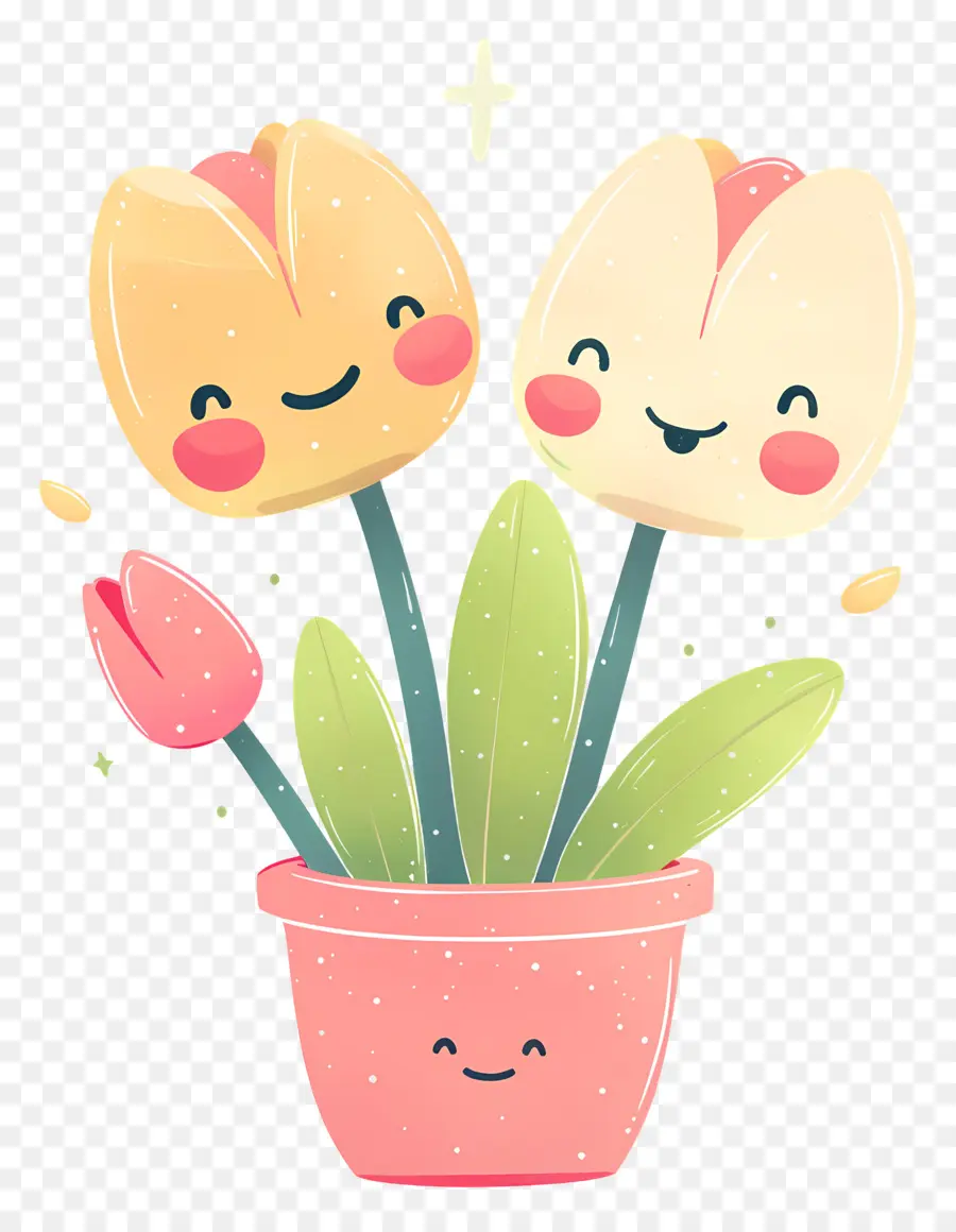 Emoji De Flor，Flores Felizes PNG