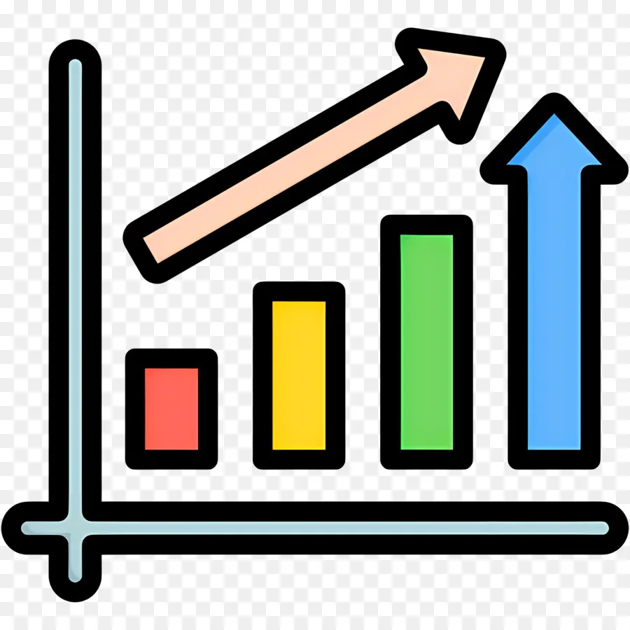 Seta De Crescimento，Gráfico De Barras PNG